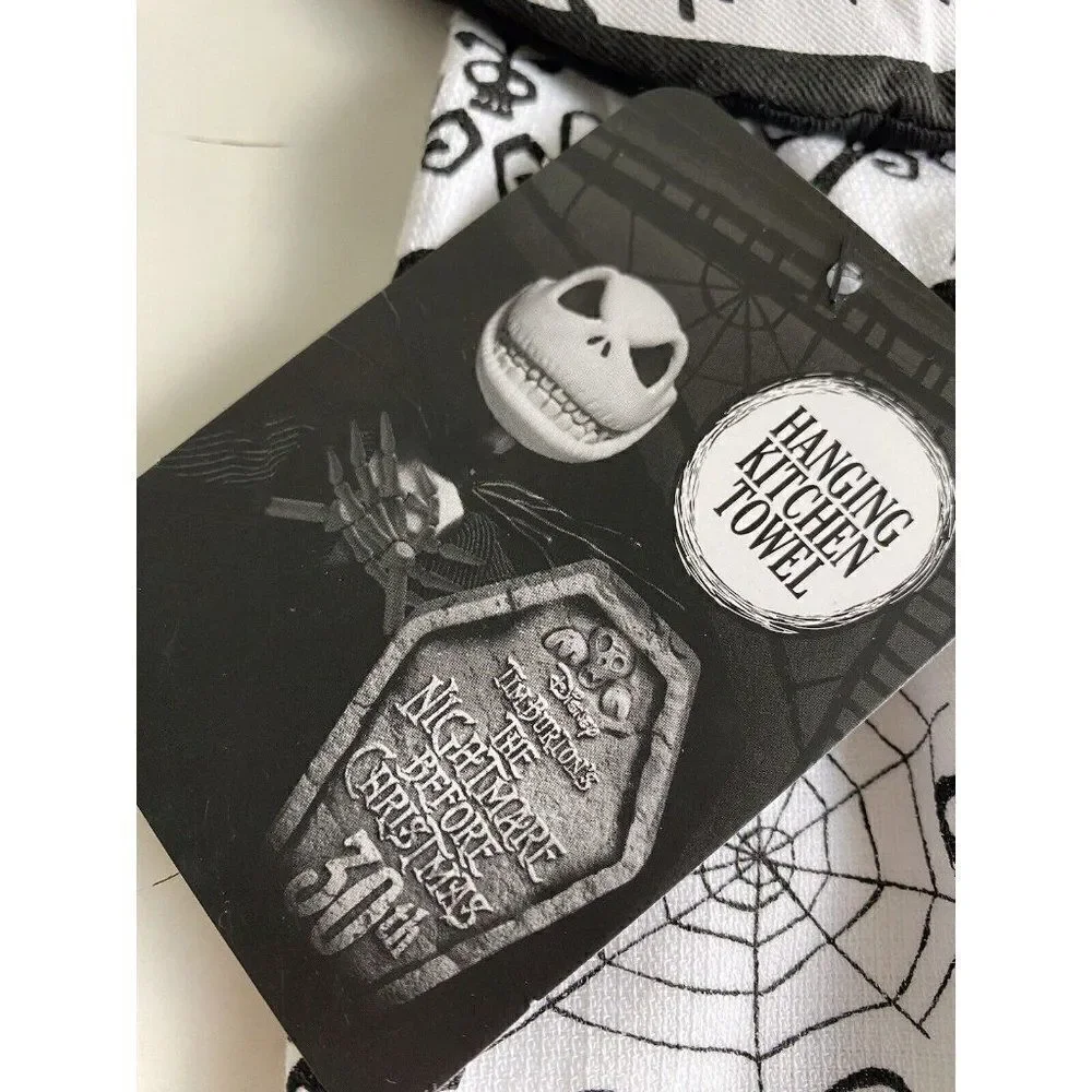 Disney Jack Skellington Nightmare Before‎ Christmas Kitchen Hanging Towel NEW